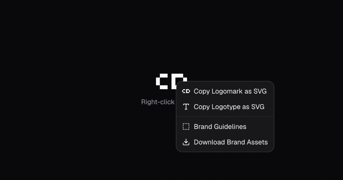 Brand Assets Menu