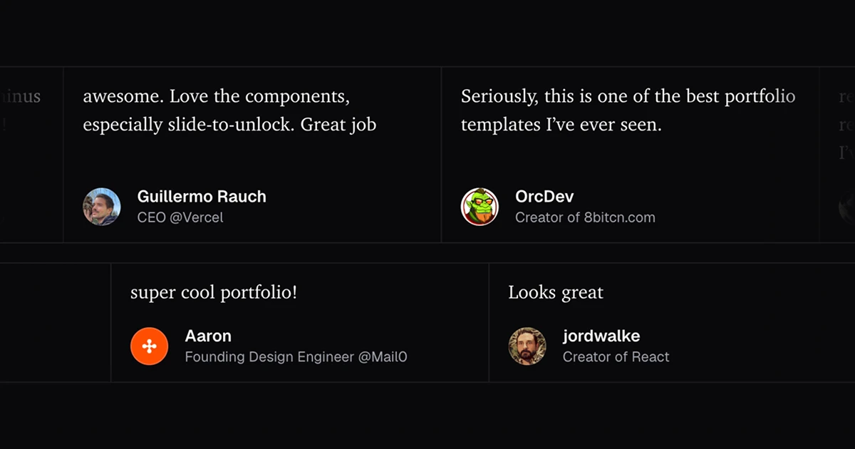 Testimonials Marquee