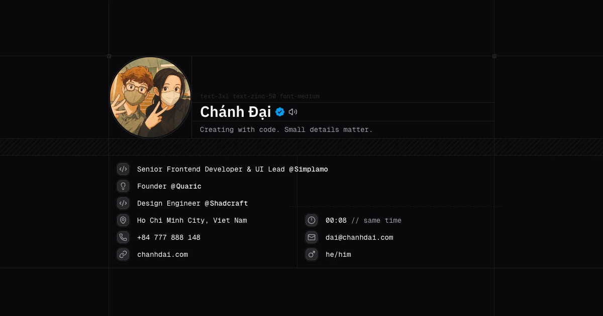 Welcome to chanhdai.com
