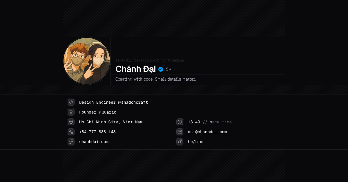 Welcome to chanhdai.com